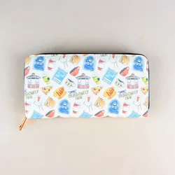 Large Capacity Cartoon Pattern Clutch Wallet with Zipper - Versatile Credit Card and Coin Purse