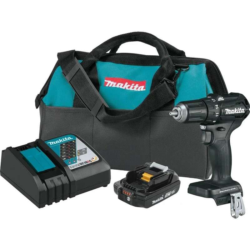 

Makita XFD11R1B 18 В LXT литий-ионный субкомпактный бесщеточный аккумуляторный комплект драйверов 1/2 дюйма (2,0 Ач)