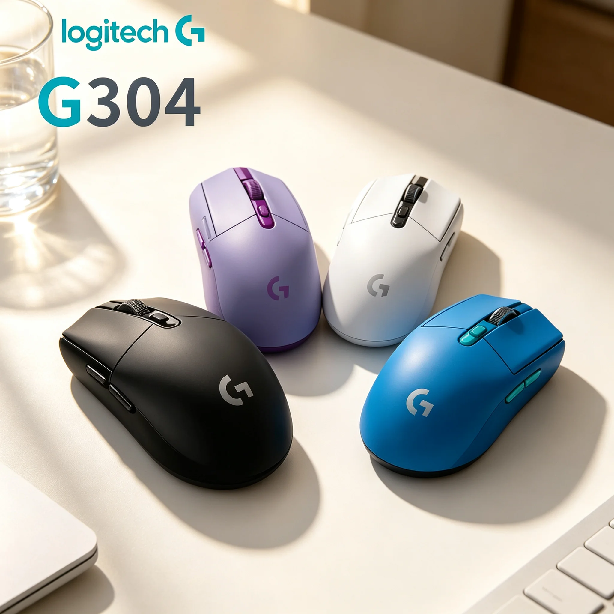 Logitech G304 LIGHTSPEED Wireless Gaming Mice Smooth Cursor Control 6 Programmable Buttons For Windows Mac User