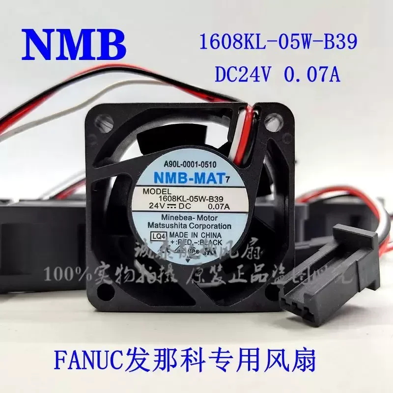 for 1608KL-05W-B39 24V 0.07A 0.08A 4CM 4020 3-wire Cooling Fan for FANUC System