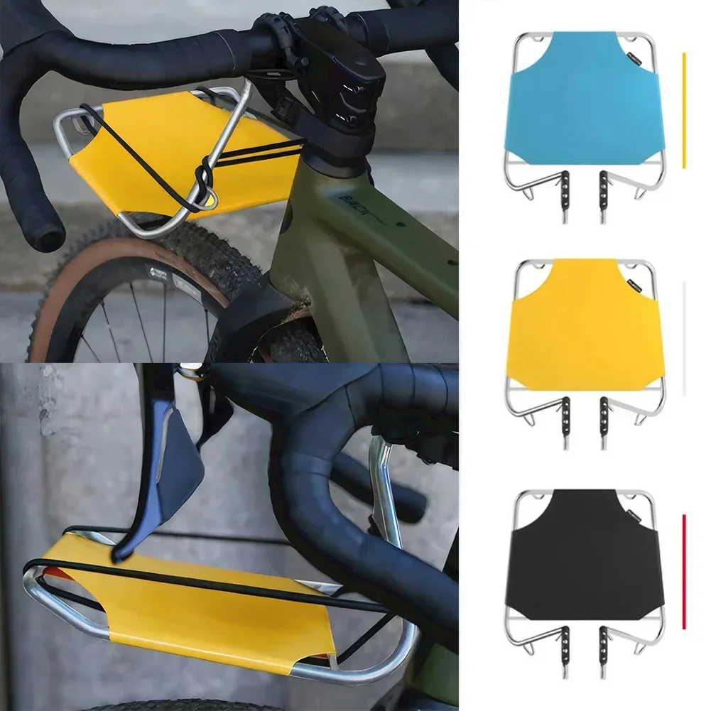 

Metal Bike Basket Front Rack Carrier Luggage Shelf Bracket Bike Front Rack Carrier Bicycle Accessories