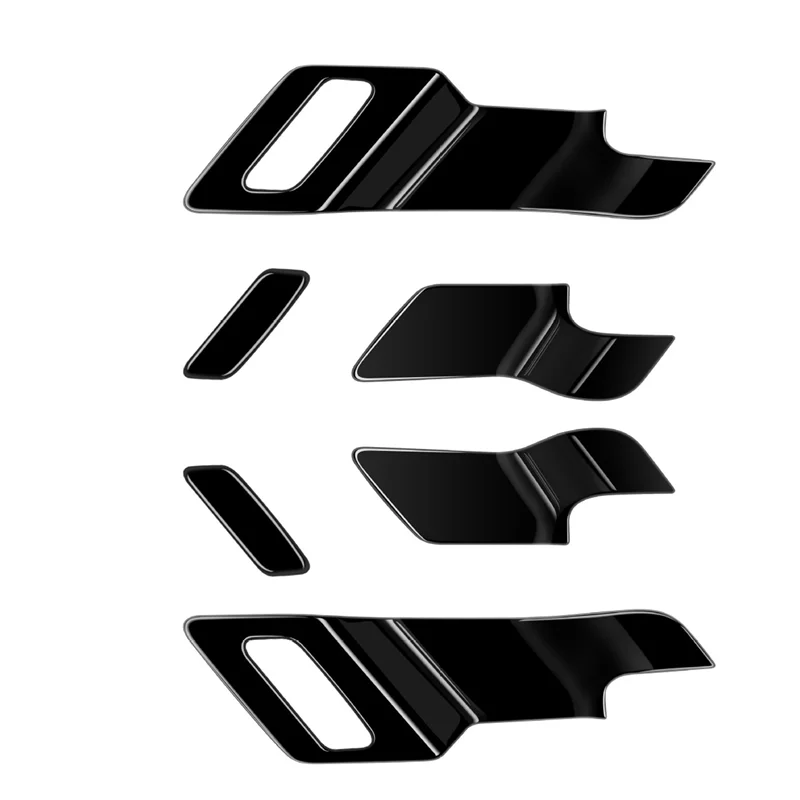 

For Mitsubishi Outlander 2022 2023 Accessories Car Bright Black Inner Door Handle Bowl Decoration Trim Cover Sticker