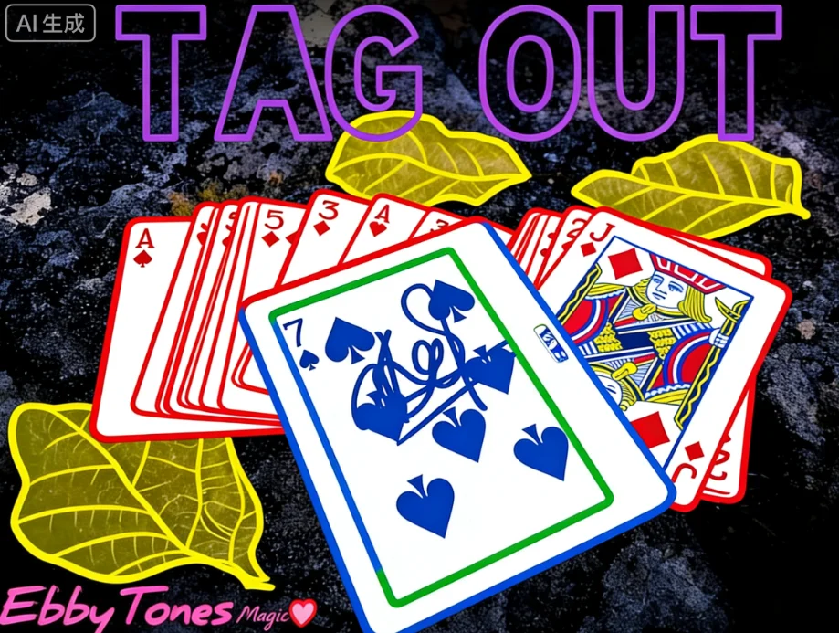 

Tag Out от Ebbytones Card Magic Trick | Карточка появляется в держателе Иллюзия крупным планом Уличный фокусник Опора для трюков