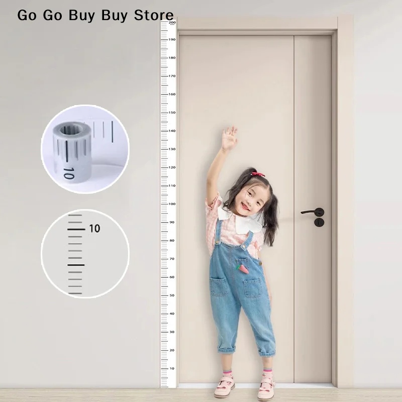  Child Growth Height Chart Handing Ruler Wall Decor for Kids Height Measuring Ruler Waterproof Self-adhesive Height Sticker