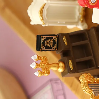 โมเดลเฟอร์นิเจอร์จิ๋วขนาด 1/12; ชุดห้องนั่งเล่นสำหรับบ้านตุ๊กตา; ของเล่นจำลองสำหรับตกแต่งบ้านตุ๊กตา