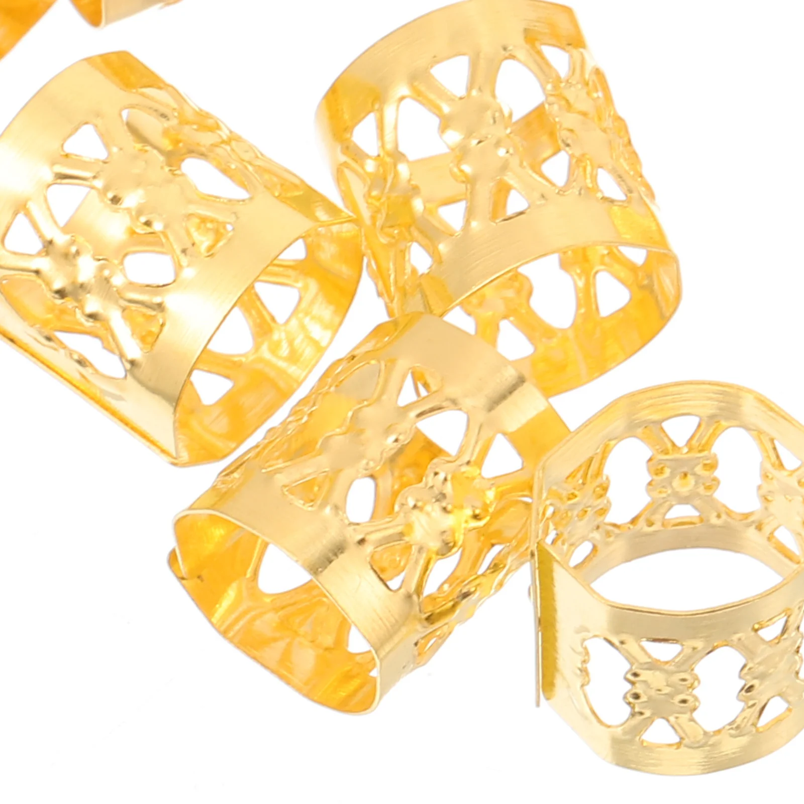 300 pezzi polsini a treccia perline per capelli in ferro per trecce gioielli Dreadlock accessori per intrecciare anelli per capelli per matrimoni foto di feste