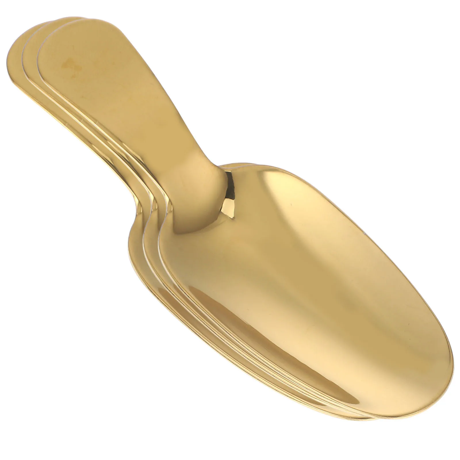 

3Pcs Dessert Spoons Stainless Steel Short Handle Multi-Functional Tea Scoop for Coffee Flour Nuts Ice Cream Home Kitchen