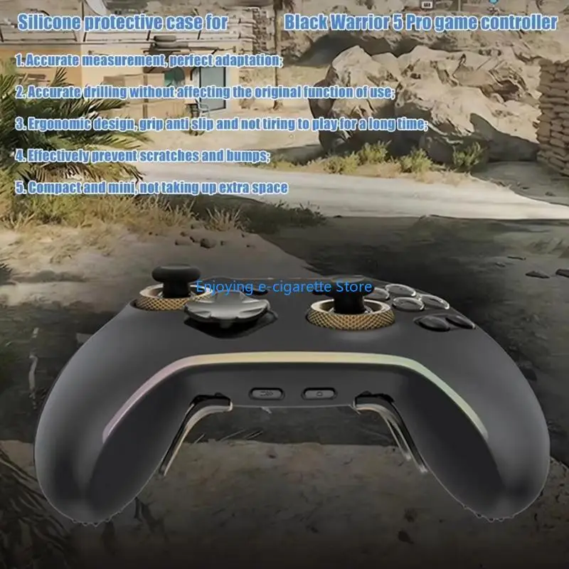 Gaming-Zubehör für 5 Schutzhülle Controller Kratzfeste Hülle Flexible Haut Silikonhülle Y4QF – Detail 7