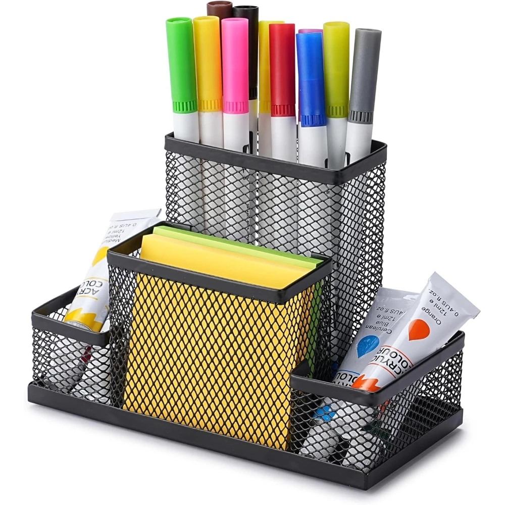 Sticky Memo Holder - Pen Holder and Desk Organizer Caddy,
