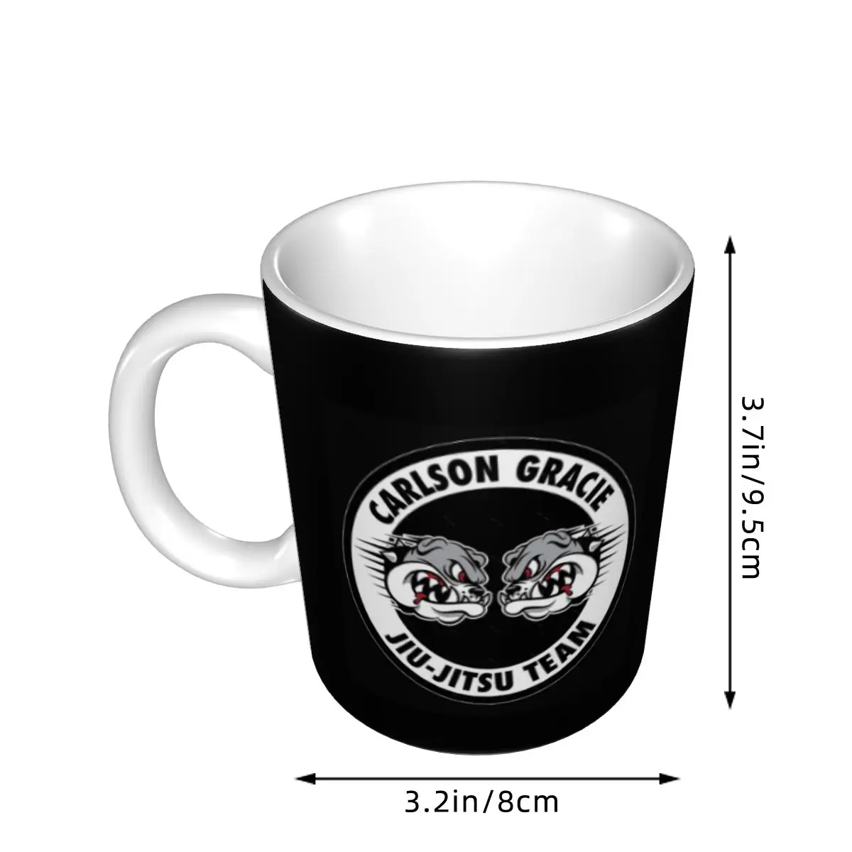 Carlson Gracie Jiu Jitsu Team Mug Funny Ceramic Coffee Cups Tea Mugs Milk Cup Drinkware Gifts for Woman Man