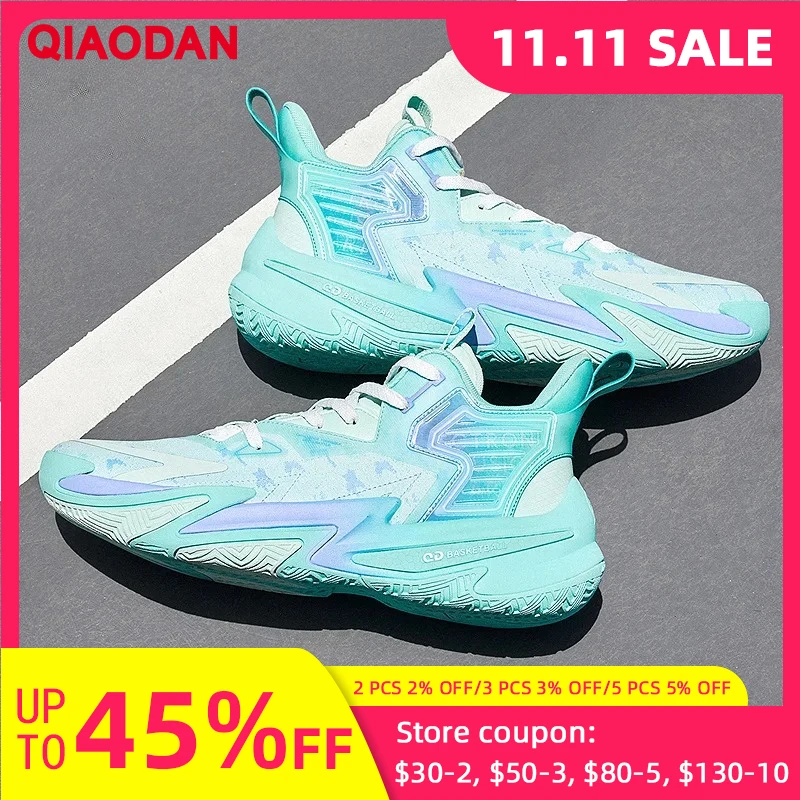 

QIAODAN Poying Professional Basketball Shoes Men's 2025 Winter New Low-top Rebound Mesh Trend Sports Shoes XM15240104F