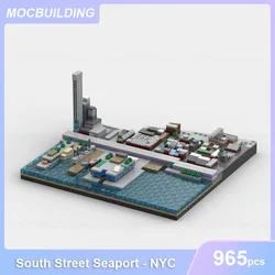 South Street Seaport - NYC MOC Building Blocks Architecture DIY Assemble Bricks Educational Creative Collection Toy Gifts 965PCS