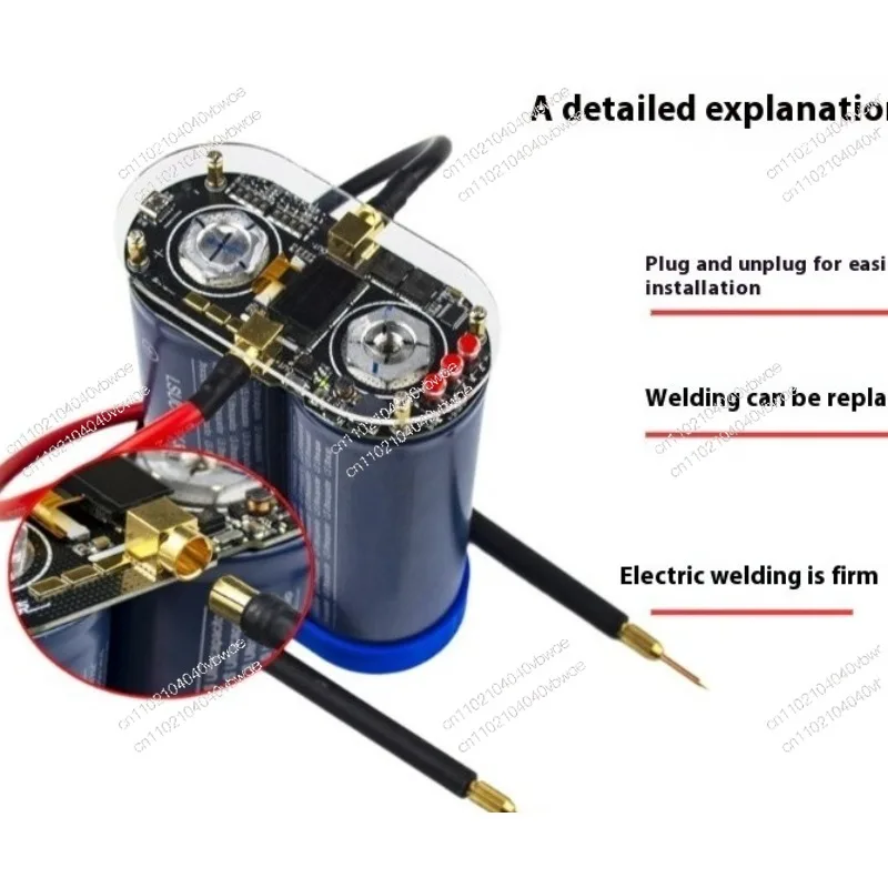Lithium Battery Spot Welder, Farad Capacitor Butt Welder Household Welding Double Pulse Adjustable High Power Spot Welder Hot