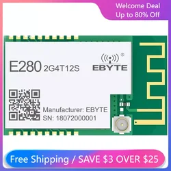 Senza fili del ricetrasmettitore di SX1280 LoRa che varia UART 2.4GHz modulo seriale 12dBm 3km ricevitore di RF E280-2G4T12S spettro di diffusione IoT