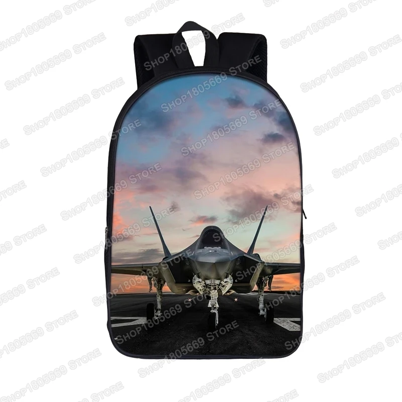 Aircraft Carrier Fighter Jet Tank Backpack for Travel Women Laptop Bag Student Bagpacks Teenager Children School Bags Bookbag