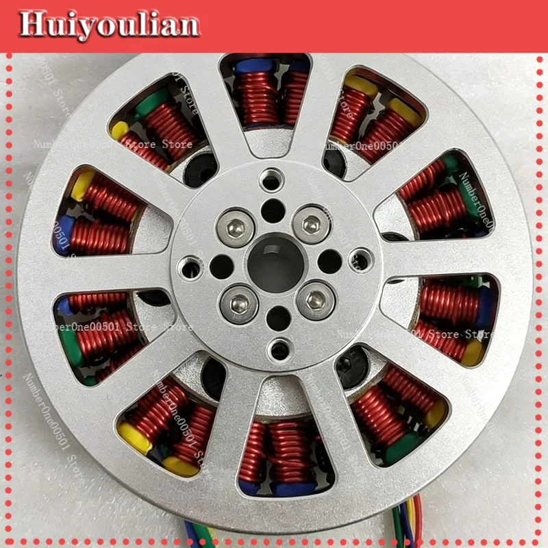 8110 300W Disc Direct Drive Brushless Motor 1.2Nm Ultra Thin Hollow Shaft Motor DC12-36V