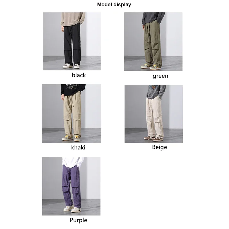 Men's Summer Slim Fit Comfortable Loose American Fashion Straight Leg Casual Pants