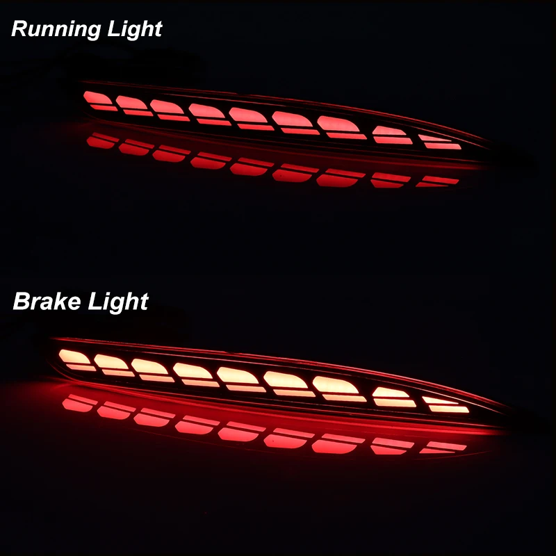 For Tesla Model Y Model 3 2020 2021 2022 2023 2024 Rear Bumper Reflector 3 Functions Led Brake Light Dynamic Turn Signal view 5