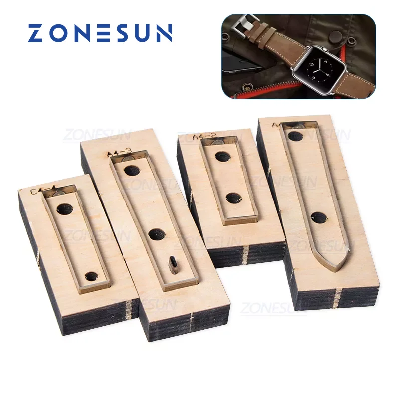 

ZONESUN Apple 23-20 Watch Strap Custom Leather Cutting Die Leather Punching Tool Watchband Cutting Mold Steel Rule Diec