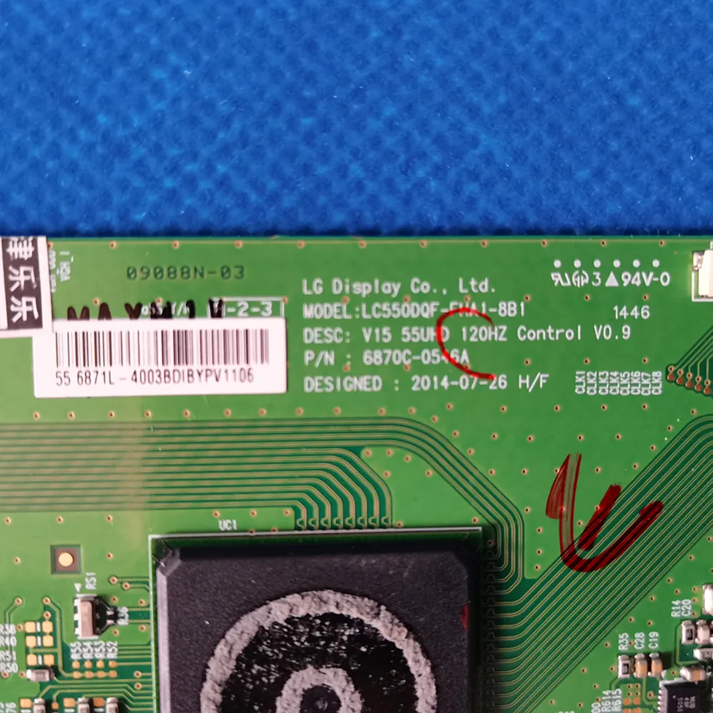 คุณภาพดี Logic Board LC550DQF-FHA1-8B1 6870C-0546A 6871L-4003C สำหรับ55KU8000SZA 55PUS7181/12 55UF950V X3-55 L553LN