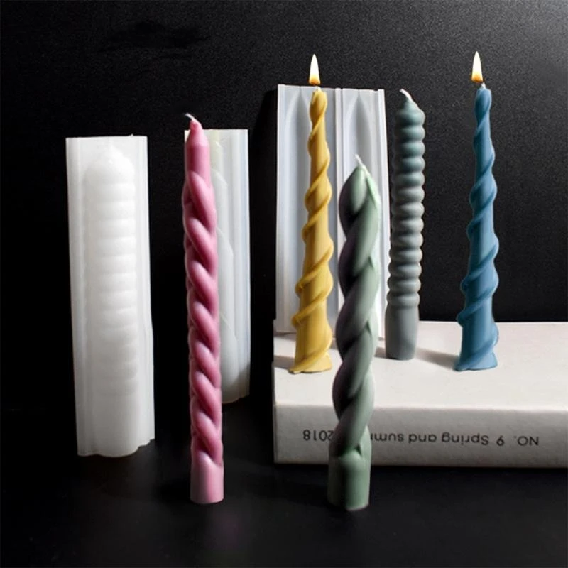 Strips Mould Silicone Twist Designs for Scented and Cake Decorations for Valentines Day and Christmas Y08E