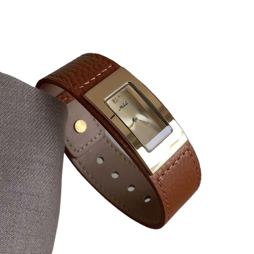 

Ретро сексуальные часы с поясом, темпераментные универсальные женские часы с белым ремнем