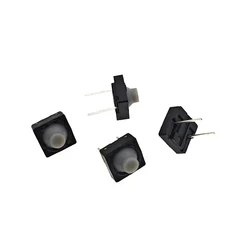 10PCS Touch switch 8*8*5 Pin 5H Silica Gel Silent Button 8*8*5MM Two Feet Pin Conductive Silicone Button switch 2pin 8x8x5 mm