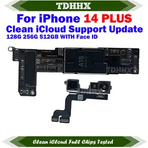 Bilashmart Main Logic Board Clean iCloud iPhone 14 Plus With Face ID IOS Update Support Motherboard 14Plus US E SIM / LL/A SIM Version