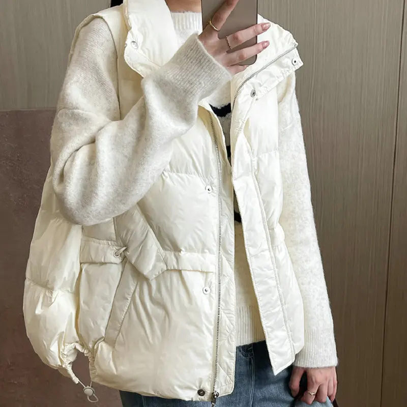 Women's Fall Winter Tops Coat Vest Vest Down Sleeveless Waistcoat Vintage Simple Comfortable Loose Casual Advanced Soft Niche