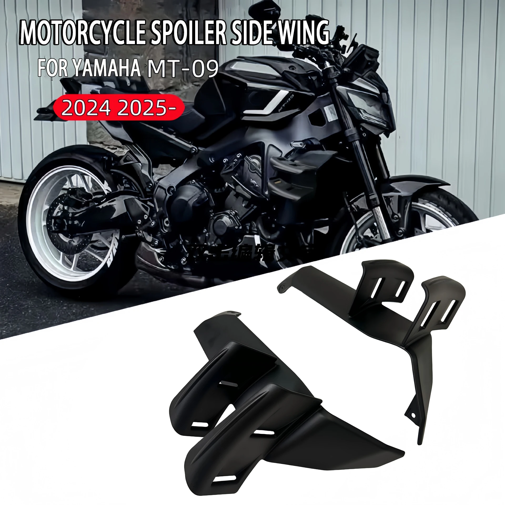 

For YAMAHA MT-09 SP 2024 2025 Motorcycle Side Wing Side Spoiler FRONTAL SPOILERS MT09 2024 Front Spoiler Lower Spoiler Flank
