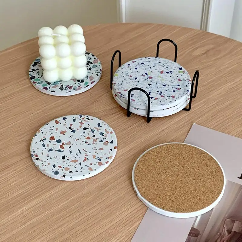 SU Coaster Holder Mat Storage Rack Table Mat Holder Tea Coffee Mug Placemat Storage Organizer Table Kitchen Accessories