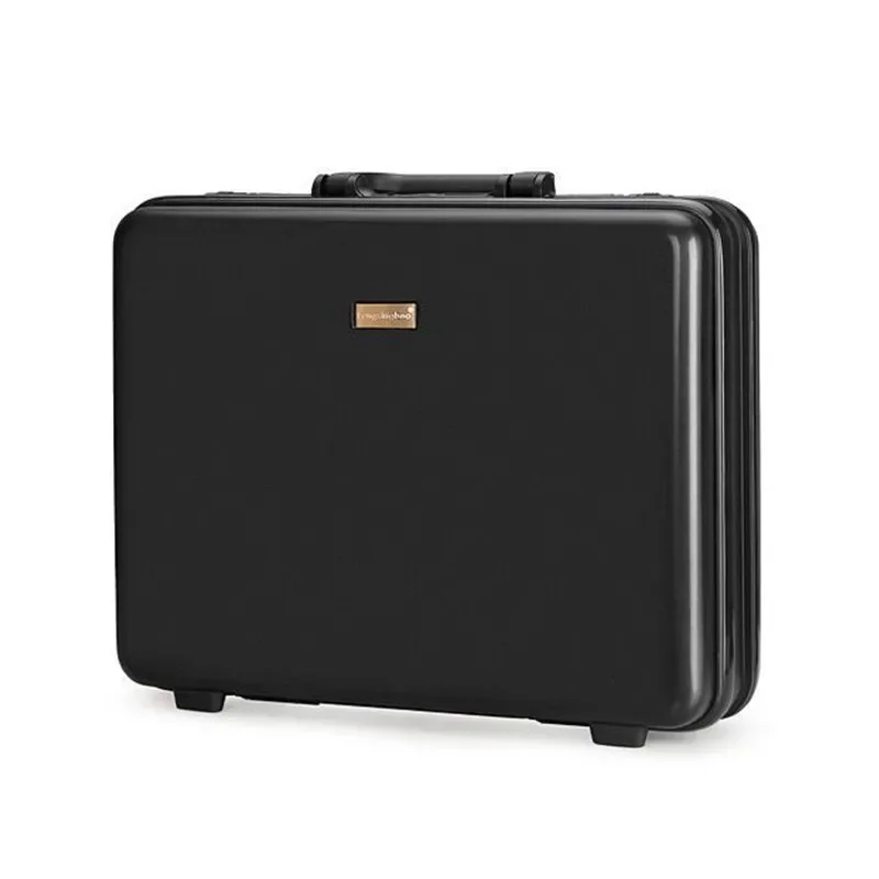 

ABS+Aluminum Business Briefcase - TSA Lock Tool Storage Case with Portable Design & Carry-On Compartments