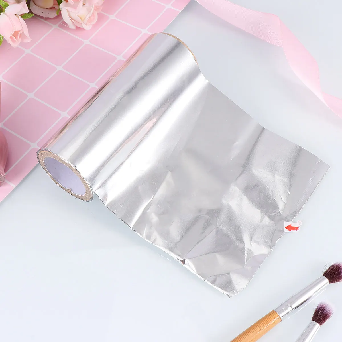 

Фольга для окрашивания волос 12 см, толстая, профессиональная, для парикмахерских, серебристая, для салонов красоты, инструмент для укладки, быстрый нагрев, аксессуар для химической завивки