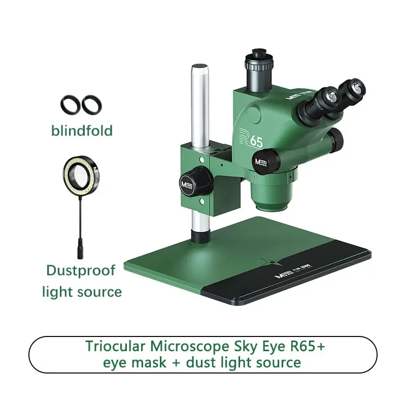 MA-ANT R65 Trinoculaire stereomicroscoop R65 van industriële kwaliteit voor reparatie van mobiele elektronische componenten