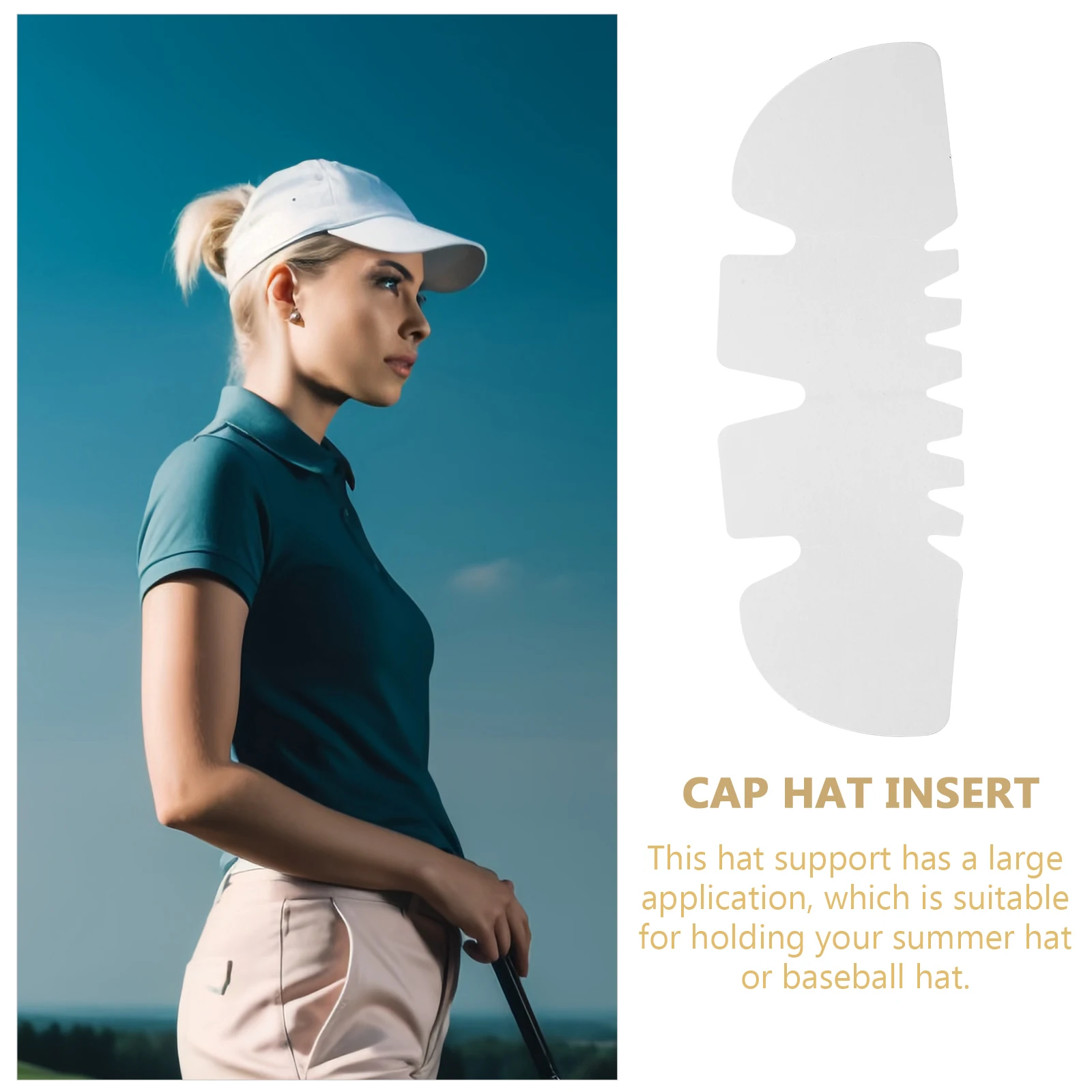 100pcs Ball Cap Shaper Inserts Hat Inner Support Cardboard Liners for Baseball Caps Shape Maintainer Packing Supplies