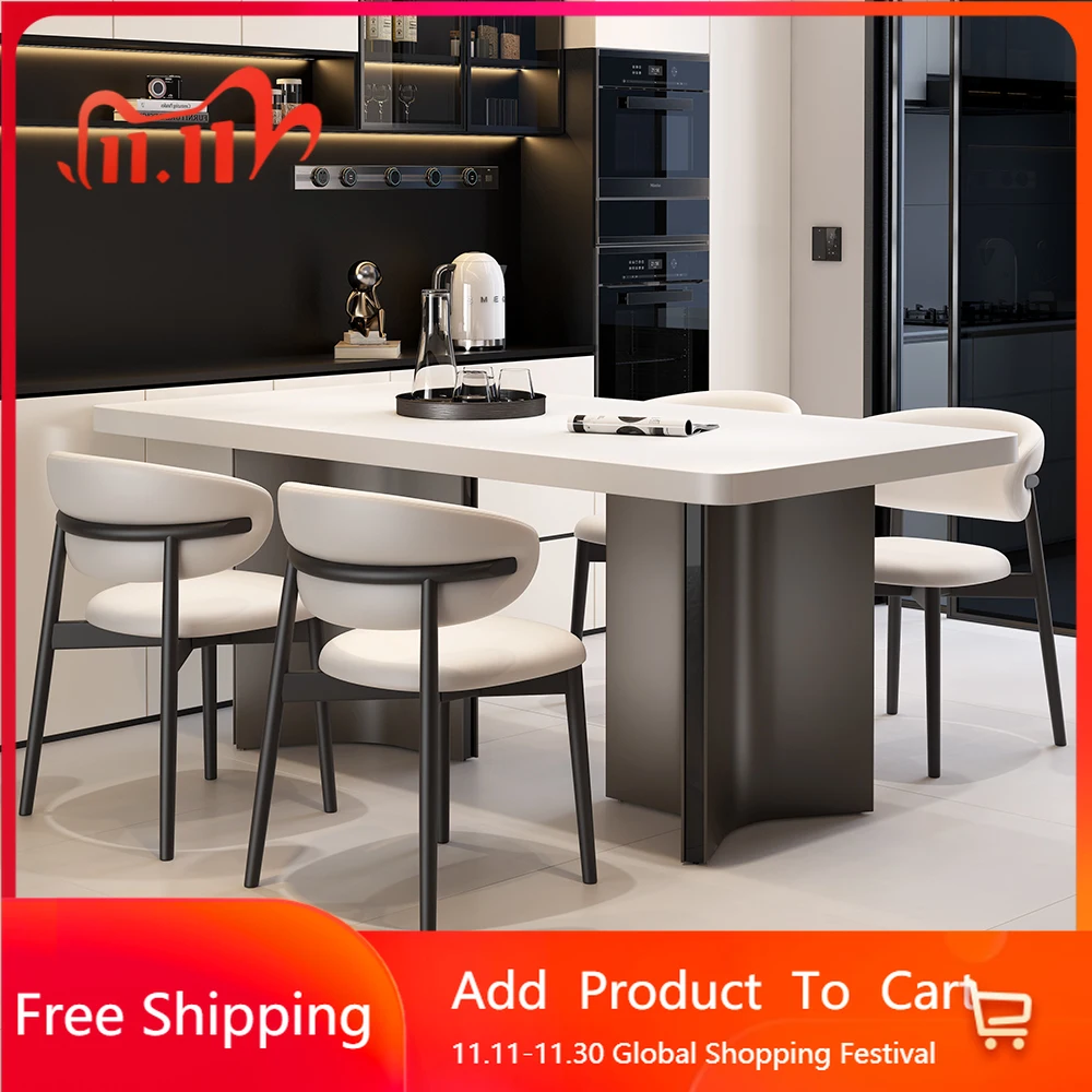 Rectangle Living Room Dining Tables Luxury Nordic Vintage Modern Dining Tables Camping White Mesas Pegables Portatil Furniture