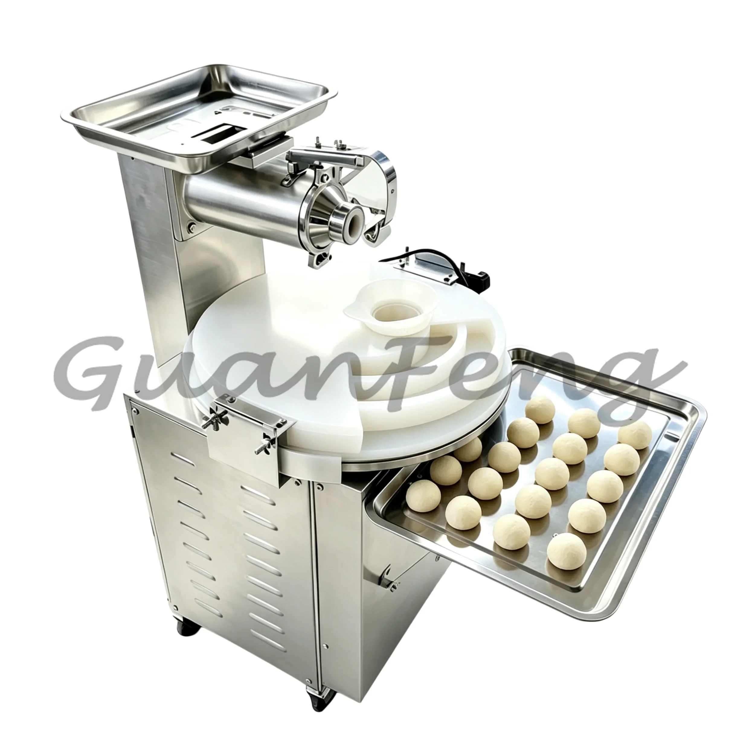 Stainless Steel Dough Ball Maker, Dough Divider Rounder Rolling Cutting Bakery Machine