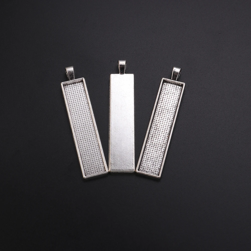 

30Pcs Vintage Alloy Pendant Trays Electroplated Durable Blank Base for DIY Resin Jewelry Craft Making Pendant Trays
