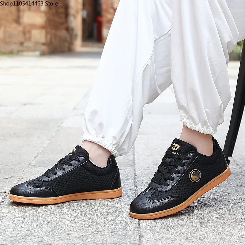 Martial Arts Shoes Unisex Adult Exercise Chinese Traditional Old Beijing Tai Chi Kung Fu  Performance Match Men Women Sneakers