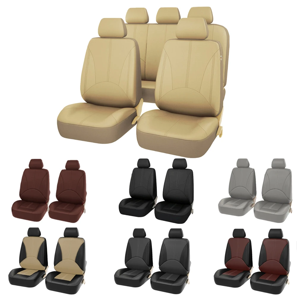 

2/5Seats PU Leather Car Seat Covers For GMC Sierra 1500 Sierra 2500 Sierra 3500 Yukon Terrain Automobile Seat Cushion Cover