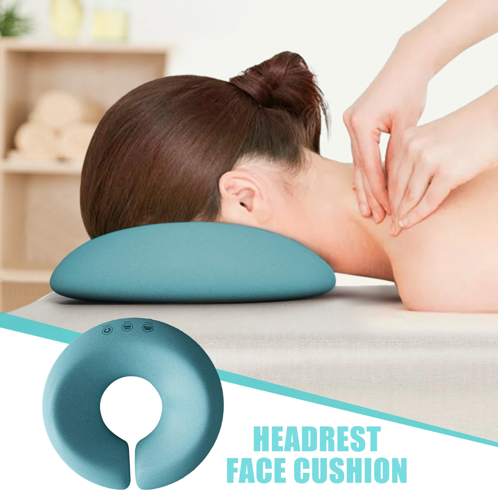 Face Down Pillow Spa Master Massage Table Universal Headrest Face Cushion Soft Spa Massage Table Chair Foam Face Pillow