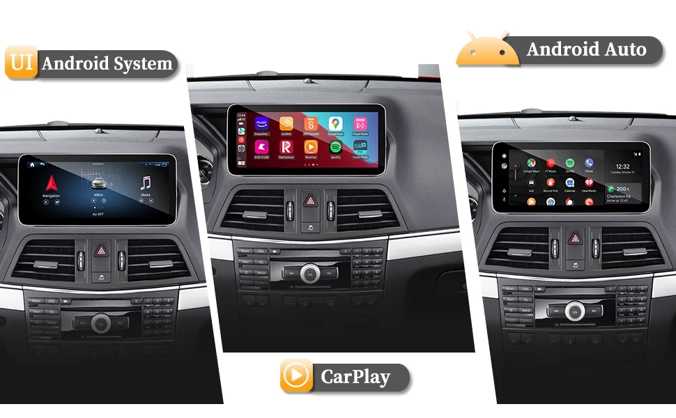 Für Mercedes E-Klasse C207 A207 W207 Radio-Upgrade 12,3' Android-Bildschirm Kabelloses Android Auto Apple CarPlay 4G Wi-Fi Navigation – Detail 2