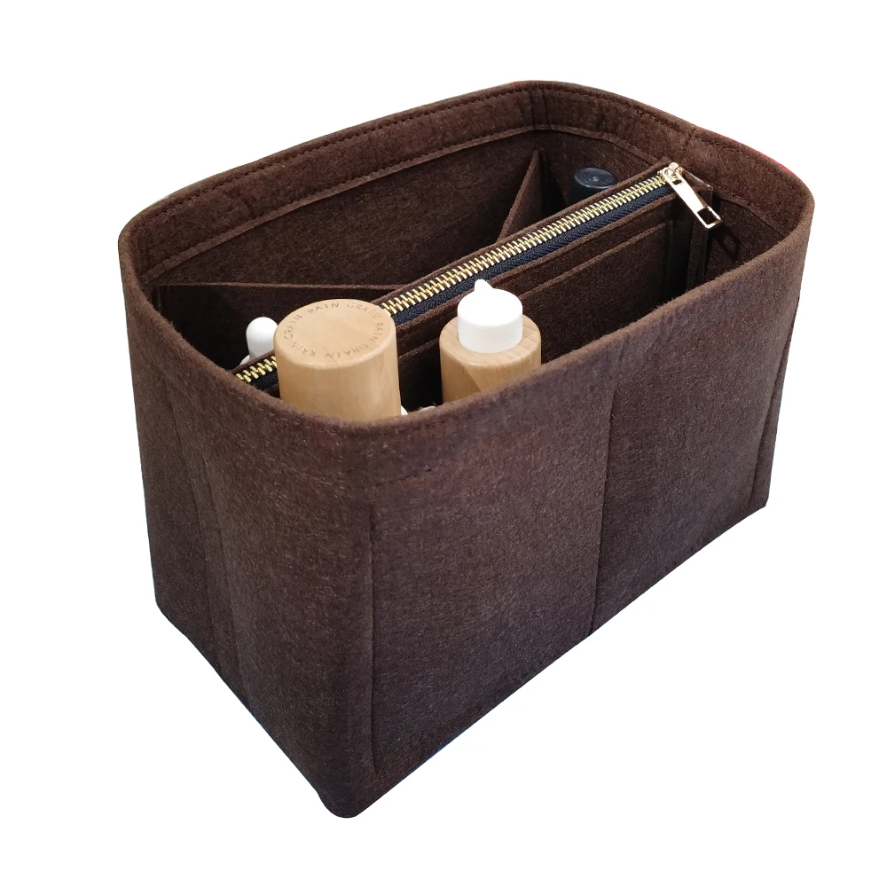 Handmade For Noe Series Noe BB Noe MM PetitNM Bucket Insert Bag Organizer Makeup Handbag Travel Inner Purse Boston Cosmetic Bags