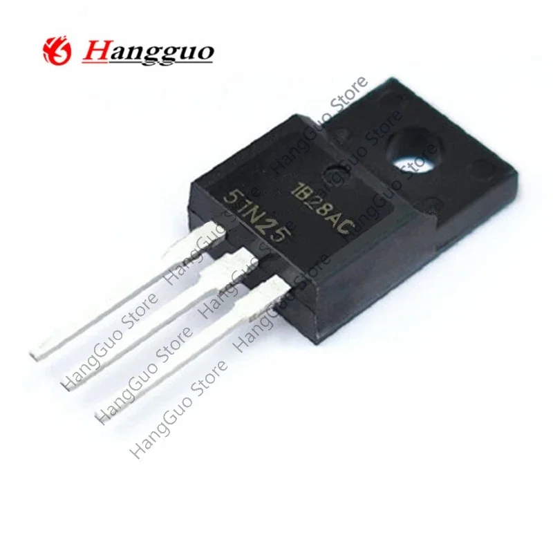 10pcs/Lot Brand  new original   FDPF51N25 FDPF51N25YDTU TO-200F Field Effect Tube MOSFET 51A 250V