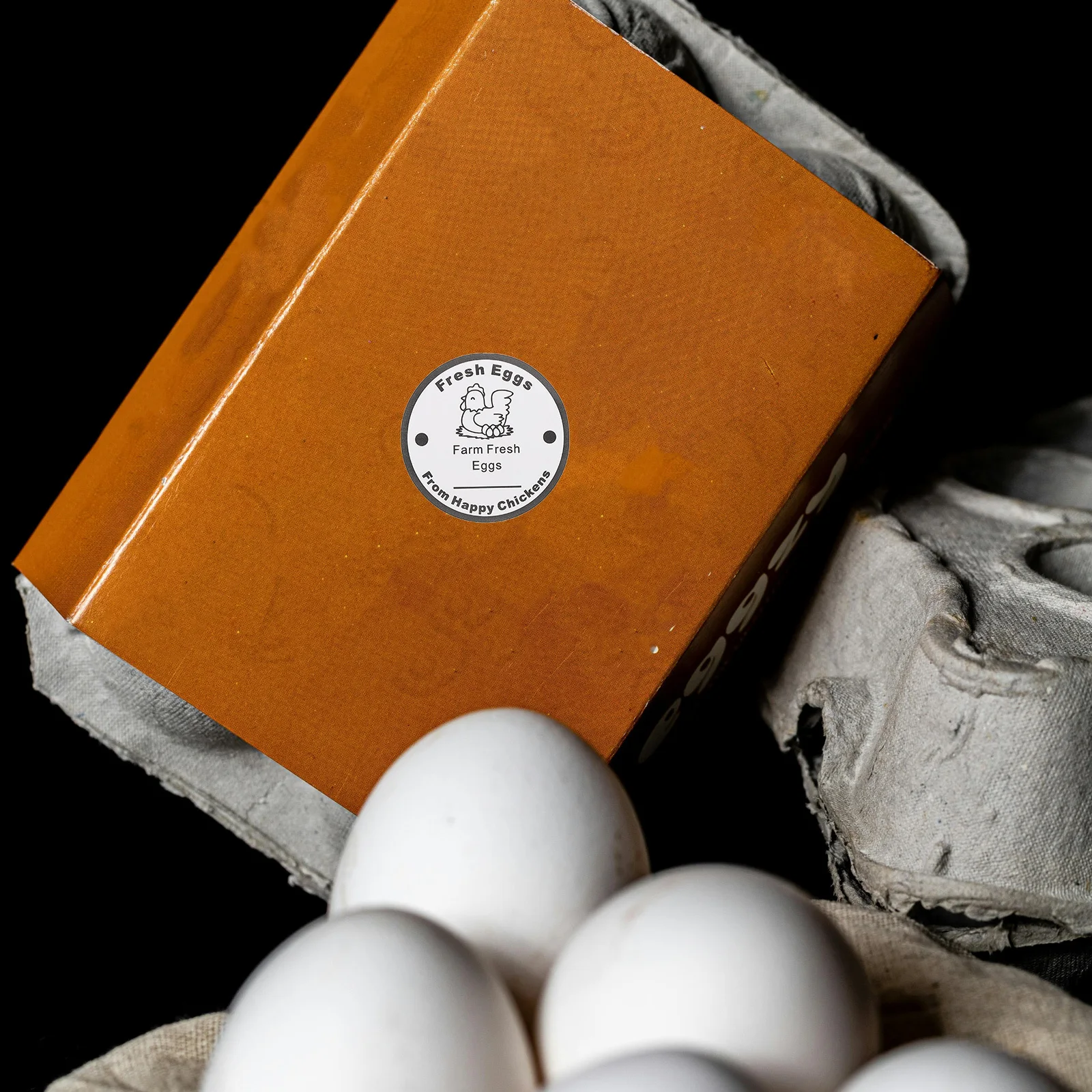 

1 Eggs Carton Labels Chicken Eggs Decorative Egg Stickers Farm Market Packaging Egg Carton Labels for Business Use