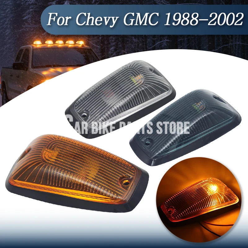 

5PC Car Roof LED Light Warning LED Cab Roof Top Marker Lamps Running Lights For Truck SUV for Chevy GMC 1988-2002 Pickup Truck