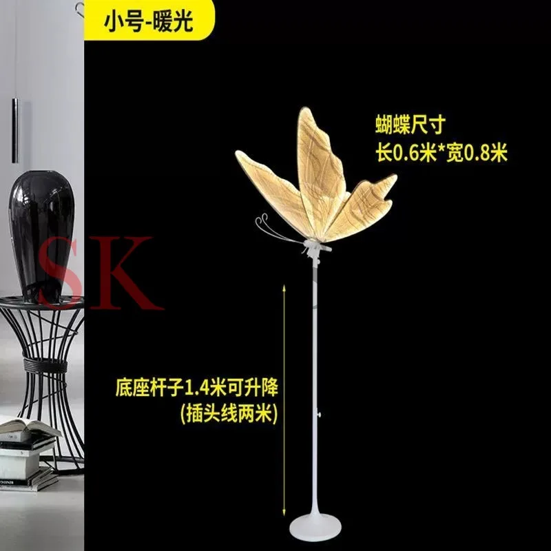 Wedding props luminous butterfly wings pendant ceiling decoration wedding stage chandelier T table wrought iron road guide
