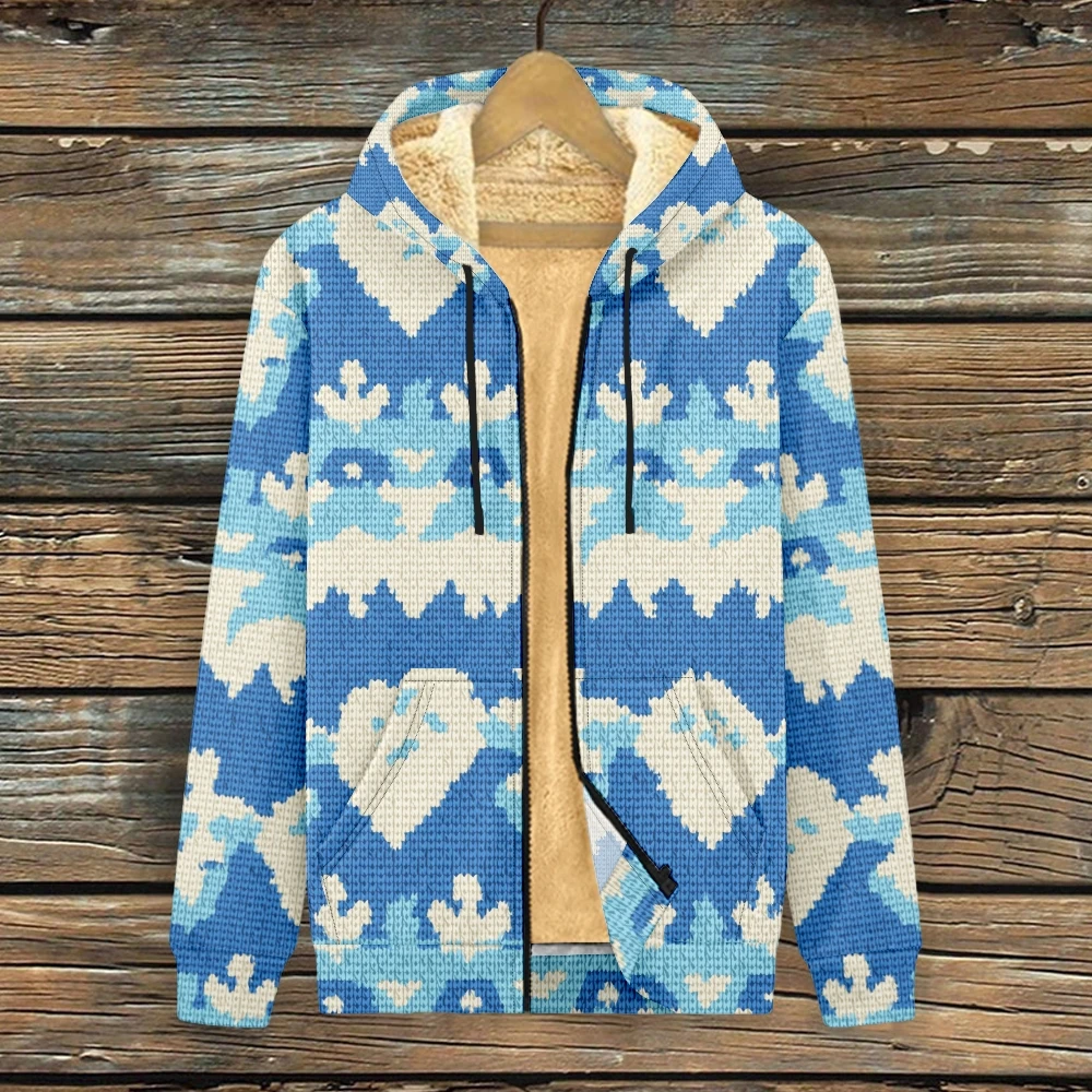 

Толстая флисовая толстовка в стиле Харадзюку с цветочным принтом гибискуса, женская куртка с капюшоном на молнии Y2K, уличная одежда, повседневная верхняя одежда, теплое пушистое пальто