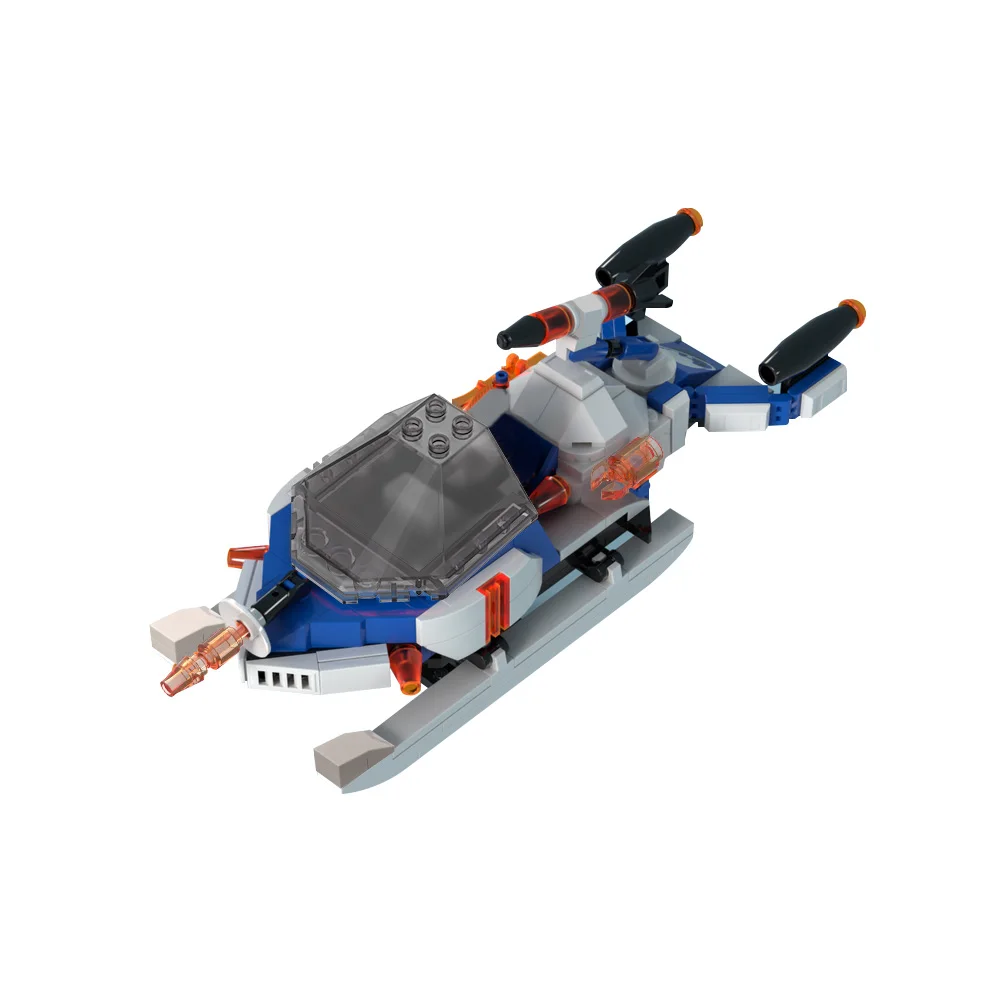 MOC Ice Planet 2002 Aircraft Model Building Blocks Space Championship Competition Airship Rocket Aviation Series Brick Toy Gift