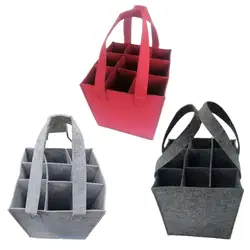 Wine Bottle Carrier Bag  9 Bottles Holder Bag  Leakproof Wine Tote with Compartments Bottles Tote  With Carry Handle For Travel